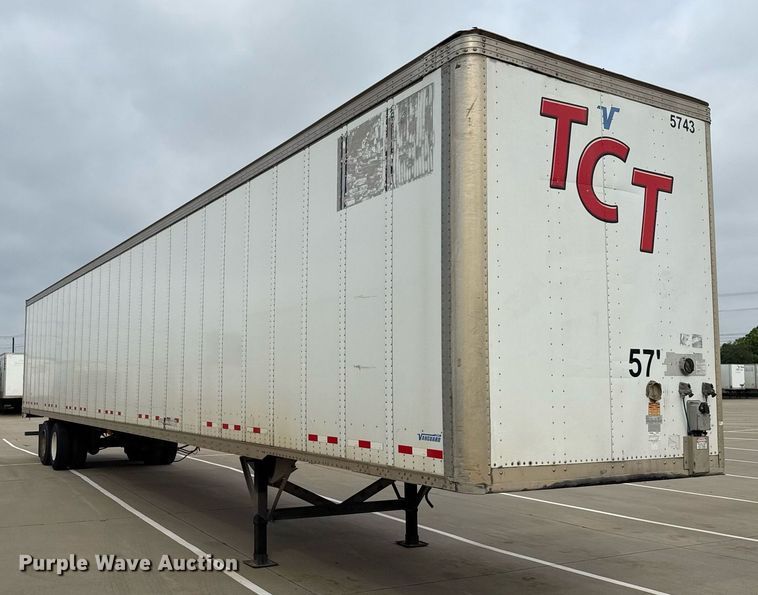 image for item EJ3728 2016 Vanguard VXP 57' dry van trailer