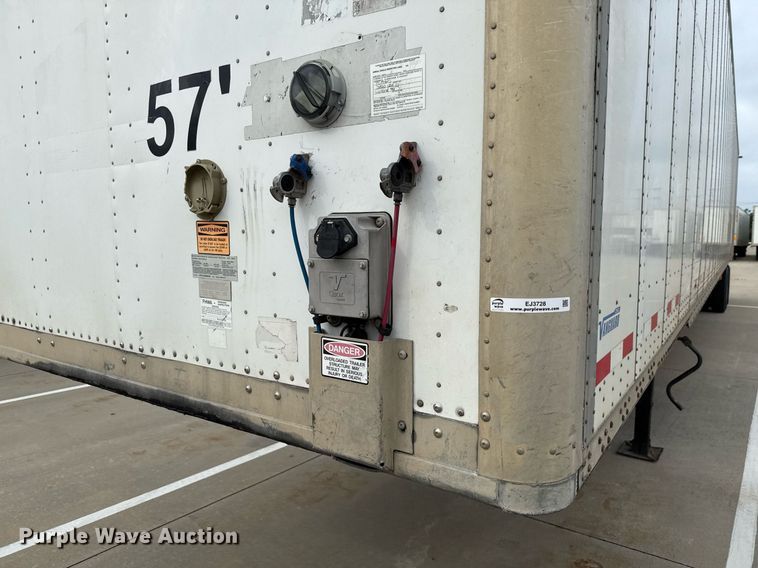 image for item EJ3728 2016 Vanguard VXP 57' dry van trailer