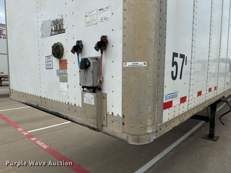 image for item EJ3736 2014 Vanguard VXP 57' dry van trailer