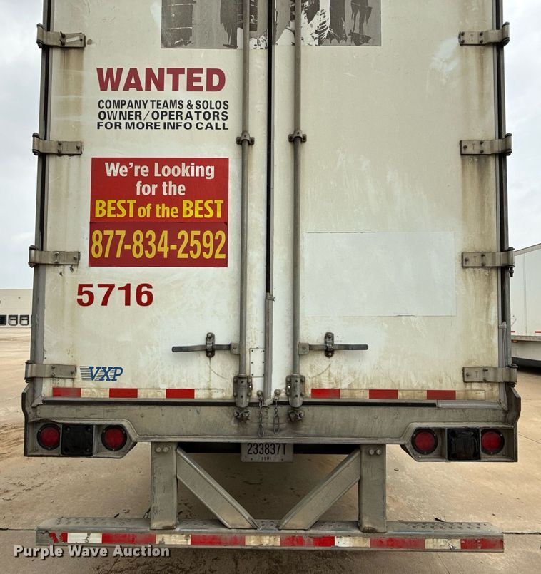 image for item EJ3738 2014 Vanguard VXP 57' dry van trailer