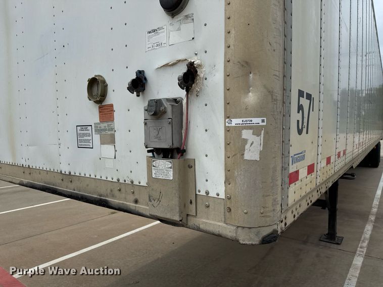 image for item EJ3739 2014 Vanguard VXP 57' dry van trailer