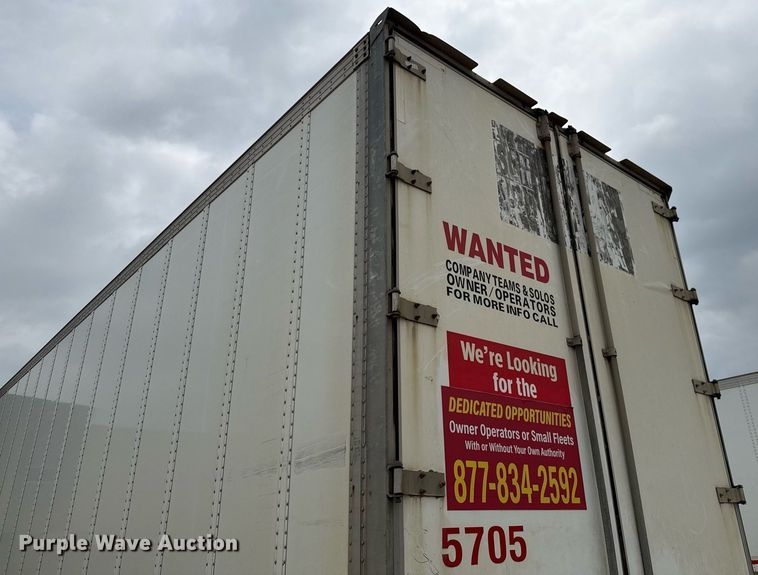 image for item EJ3741 2014 Vanguard VXP 57' dry van trailer