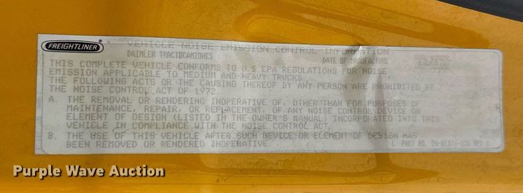 image for item EJ4836 2013 Freightliner Cascadia 125 semi truck