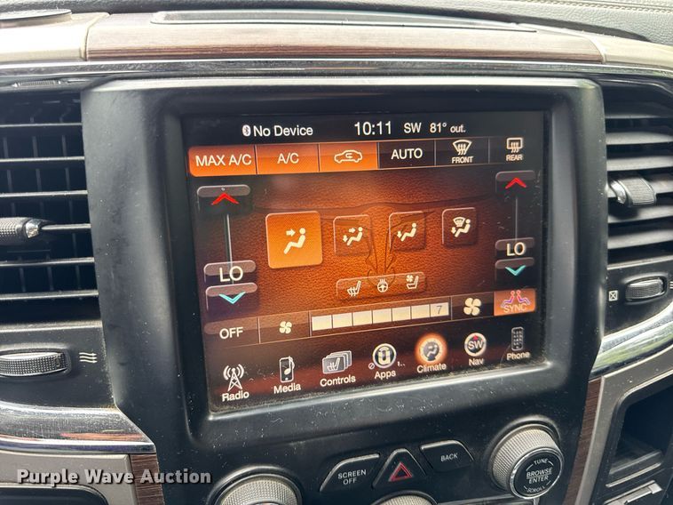 image for item EN4588 2017 Dodge Ram 5500HD Laramie Crew Cab tow truck