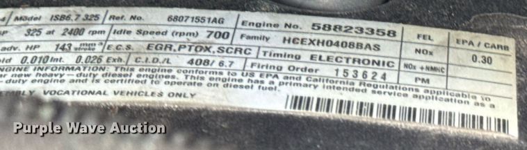 image for item EN4588 2017 Dodge Ram 5500HD Laramie Crew Cab tow truck