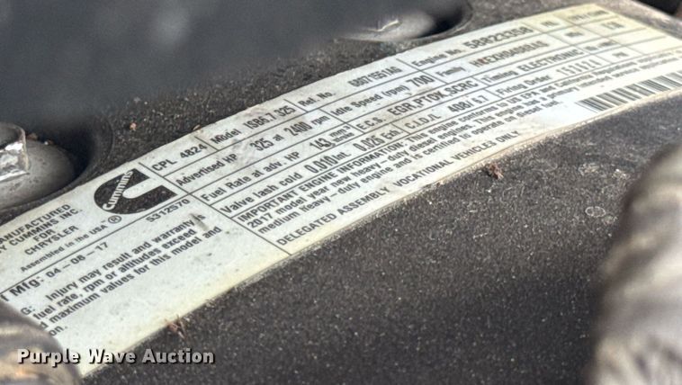 image for item EN4588 2017 Dodge Ram 5500HD Laramie Crew Cab tow truck