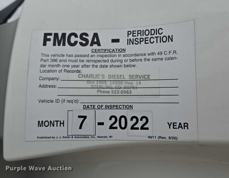 image for item ER5262 2014 Freightliner Cascadia 125 semi truck