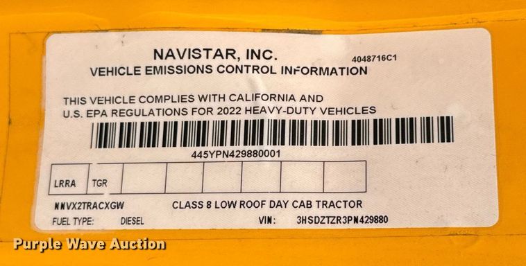 image for item HI9250 2023 International LT625 semi truck