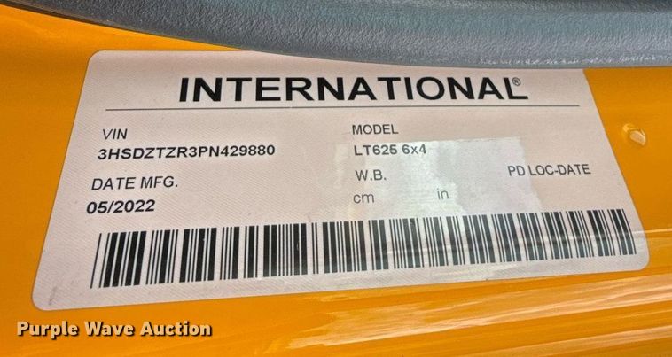 image for item HI9250 2023 International LT625 semi truck