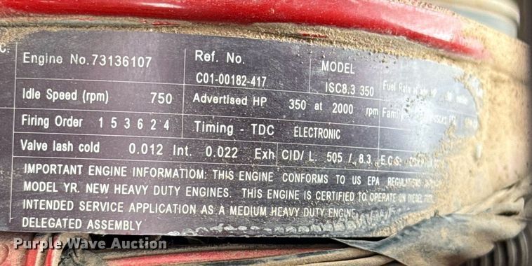 image for item HI9263 2011 Freightliner Business Class M2 truck cab and chassis