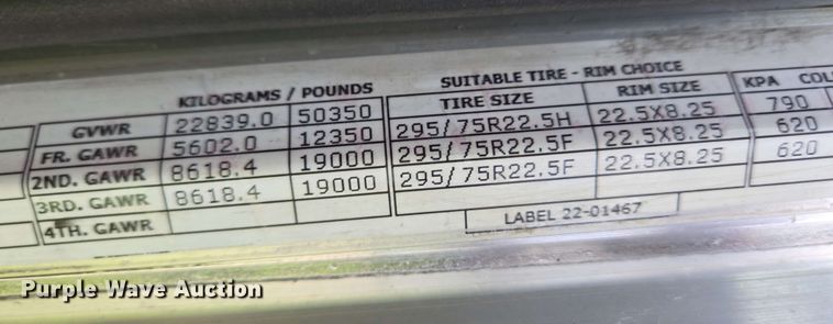 image for item YA0476 2019 Peterbilt 389 semi truck