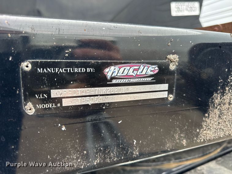 image for item YA0539 2022 Rogue RTB5004 transfer pup trailer