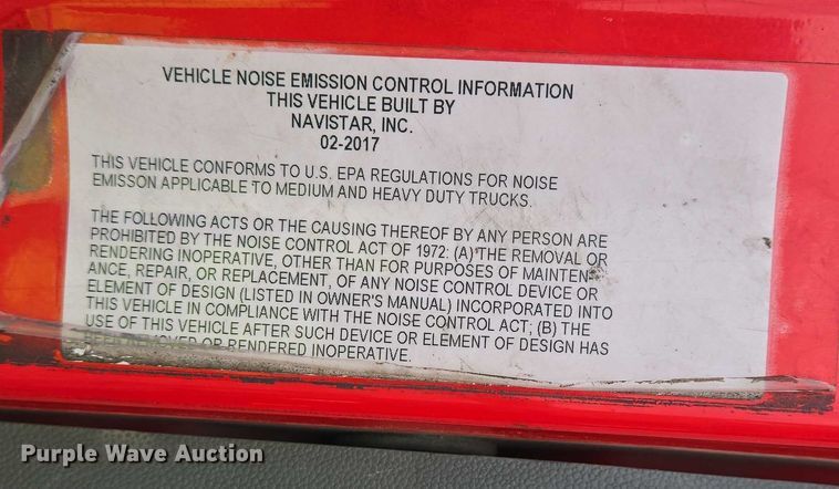 image for item YA0540 2018 International LT625 semi truck