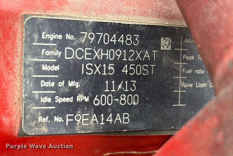 image for item YA0554 2014 International ProStar Plus 122 semi truck