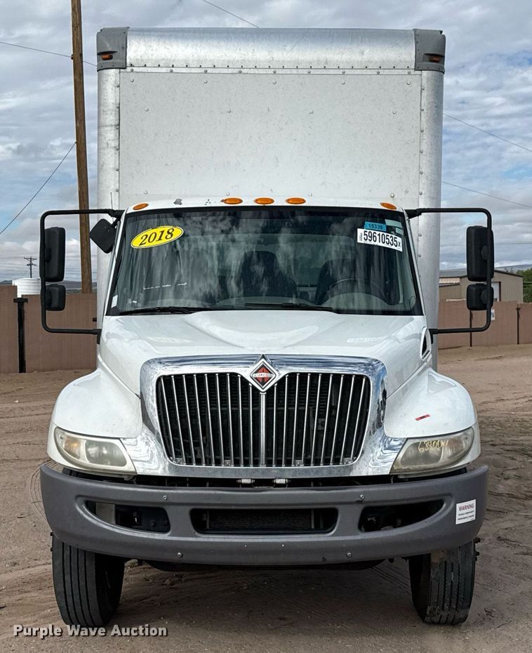image for item YA0609 2018 International DuraStar 4300 box truck