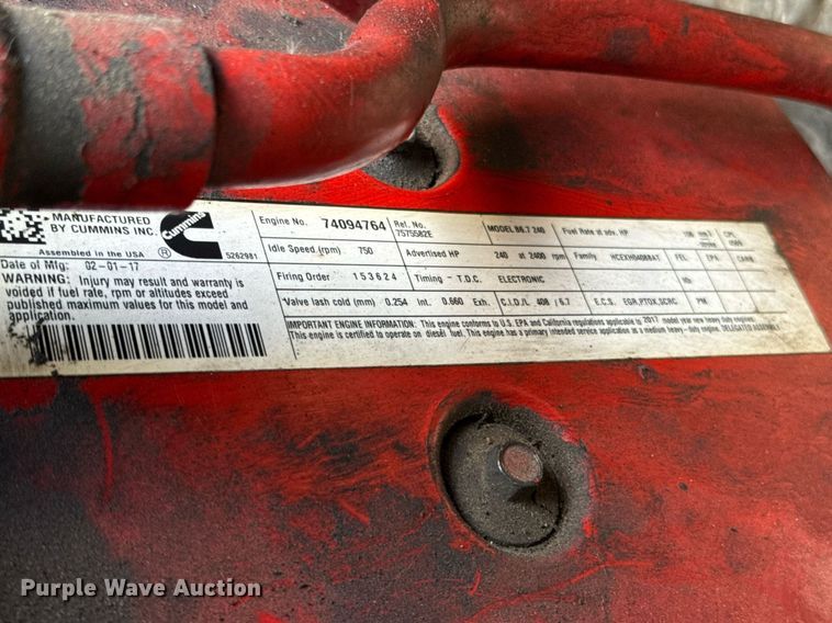 image for item YA0609 2018 International DuraStar 4300 box truck