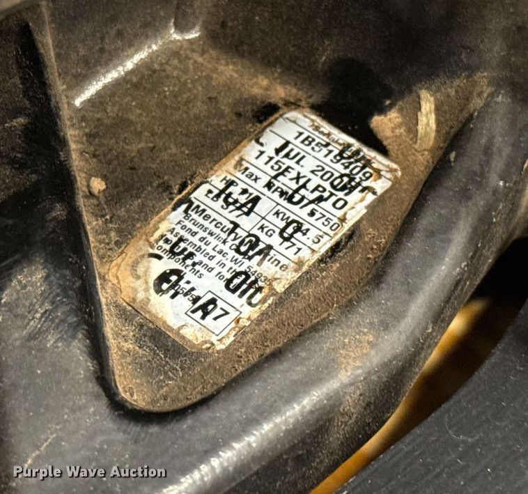 image for item DT6646 2007 Mercury Optimax outboard engine