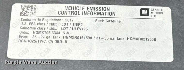 image for item DT6660 2017 Chevrolet Silverado 1500 Double Cab pickup truck