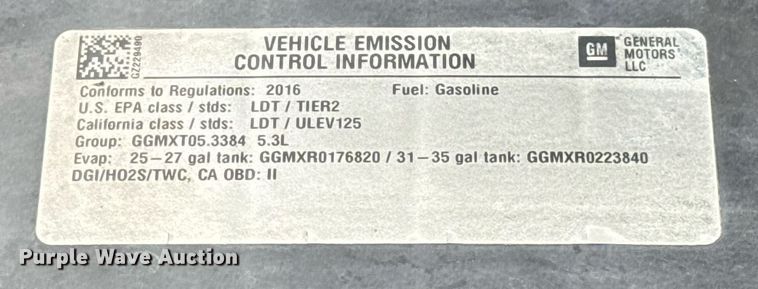 image for item DT6662 2016 Chevrolet Silverado 1500 Double Cab pickup truck