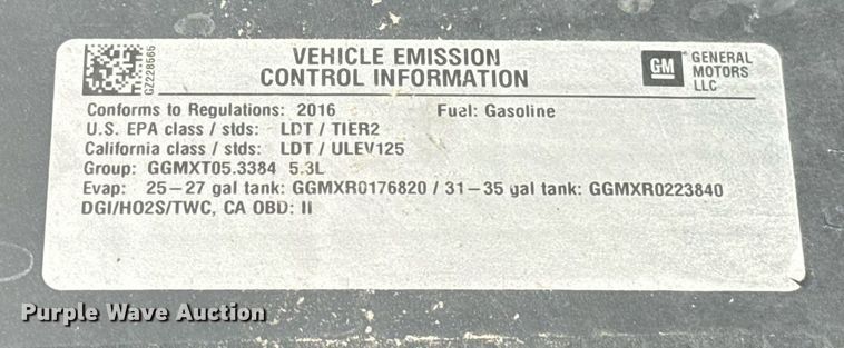 image for item DT6664 2016 Chevrolet Silverado 1500 Double Cab pickup truck