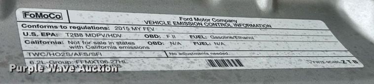 image for item DT6675 2015 Ford F250 Super Duty pickup truck