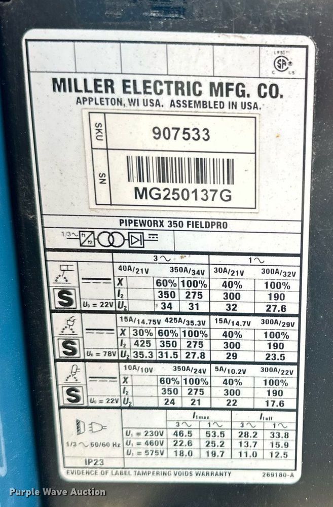 image for item DF8592 (5) Miller welders