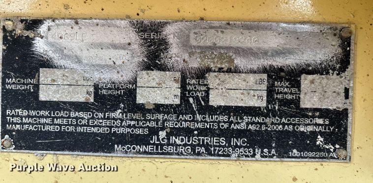 image for item DH8651 2013 JLG 4069LE scissor lift