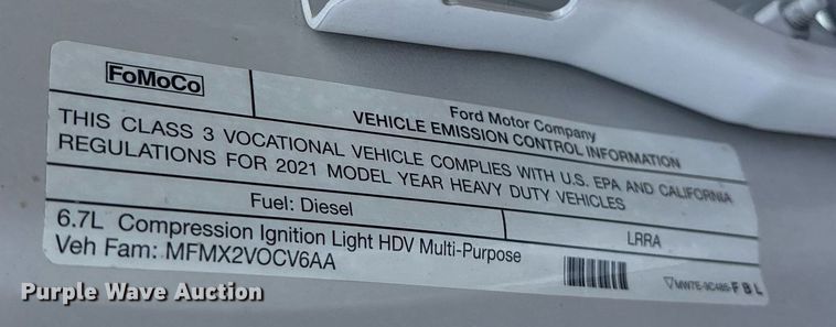 image for item DM1925 2022 Ford F350 Super Duty XL Crew Cab utility bed pickup truck