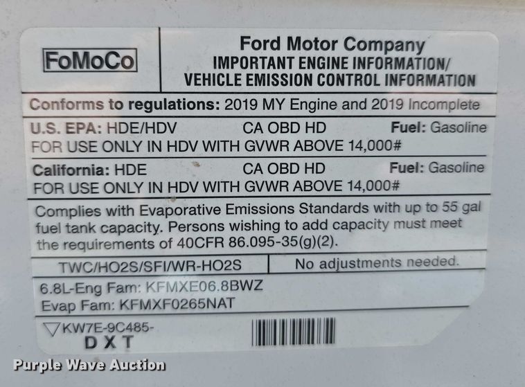 image for item DR3783 2019 Ford E450 Super Duty shuttle bus