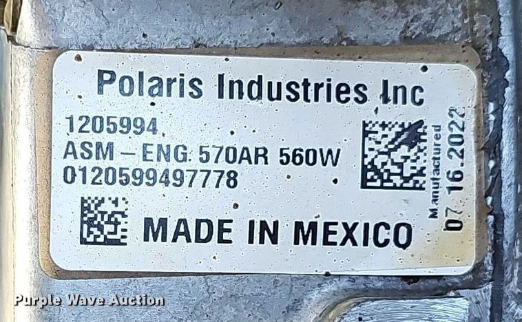 image for item DR3825 2022 Polaris Ranger 570 utility vehicle