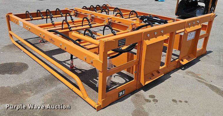 image for item DR3926 2024 LandHonor HAG-112-24Q skid steer bale accumulator grapple