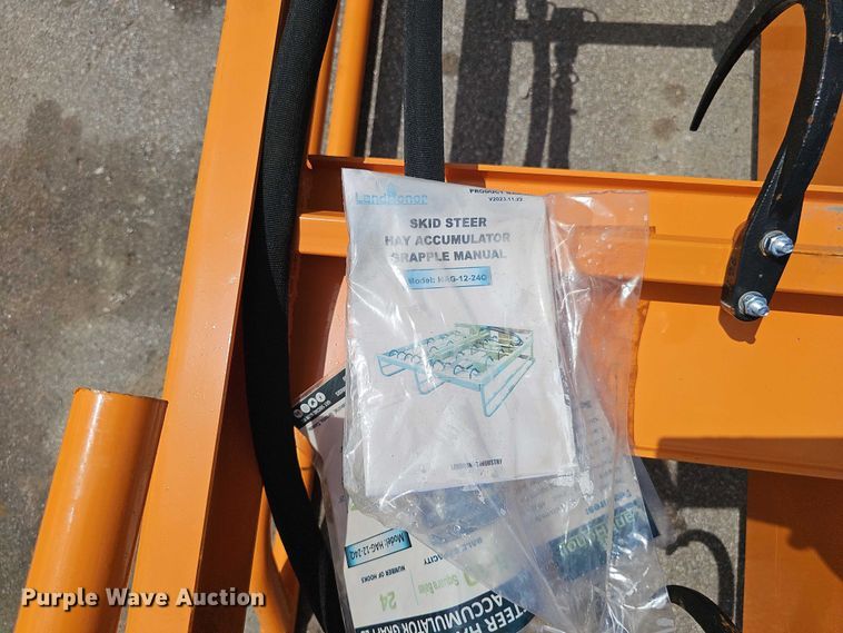 image for item DR3926 2024 LandHonor HAG-112-24Q skid steer bale accumulator grapple
