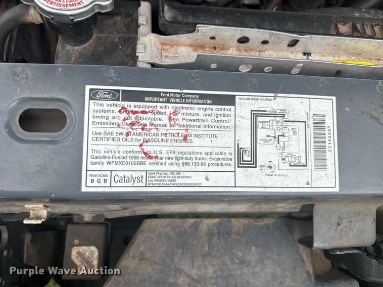 image for item DS3788 1998 Ford Ranger pickup truck