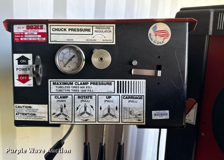 image for item DS3817 Coats HIT5000 tire machine