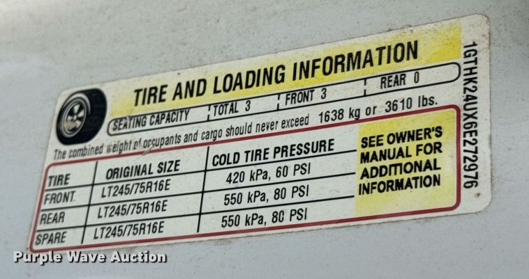 image for item DU9223 2006 GMC Sierra 2500HD pickup truck