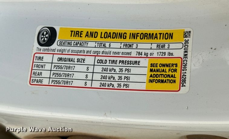 image for item DU9250 2017 Chevrolet Silverado 1500 Crew Cab pickup truck