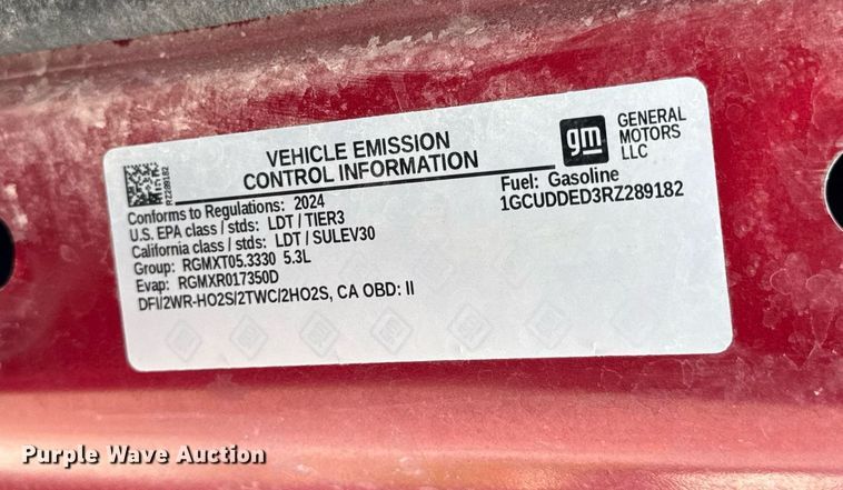 image for item DV4213 2024 Chevrolet Silverado 1500 LT Z71 Crew Cab pickup truck