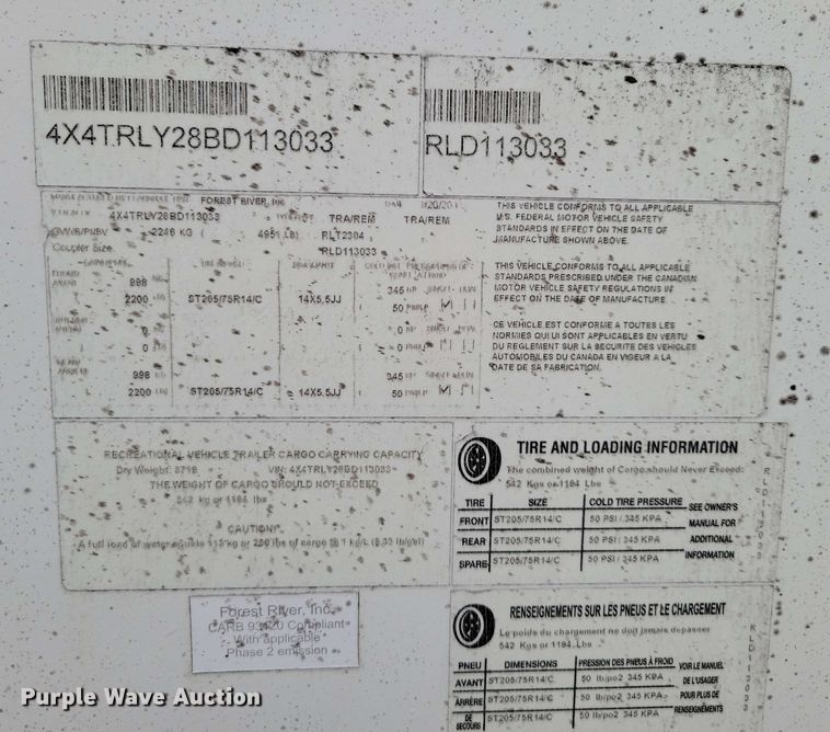 image for item DX7100 2011 Forest River Rockwood Mini Lite camper