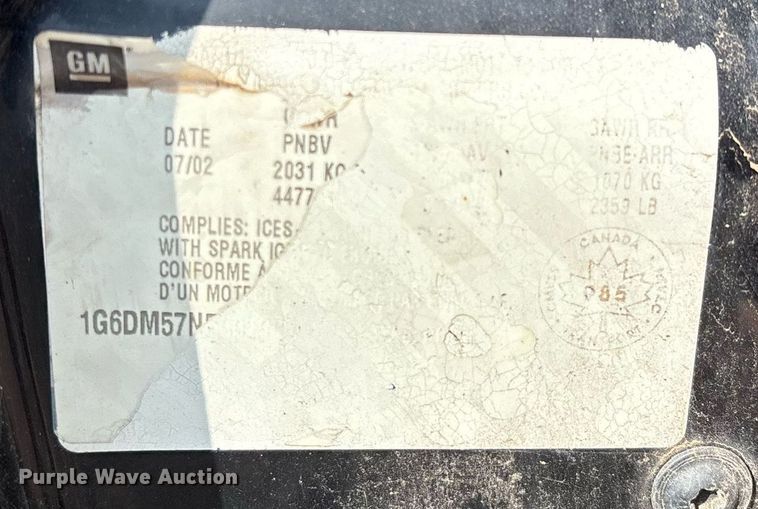 image for item DX7996 2003 Cadillac CTS 