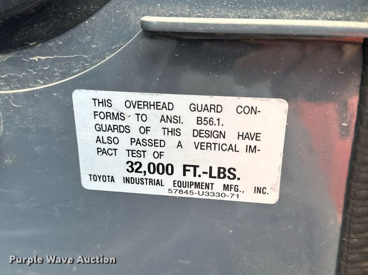 image for item DY0240 2011 Toyota 7FDAU50 forklift