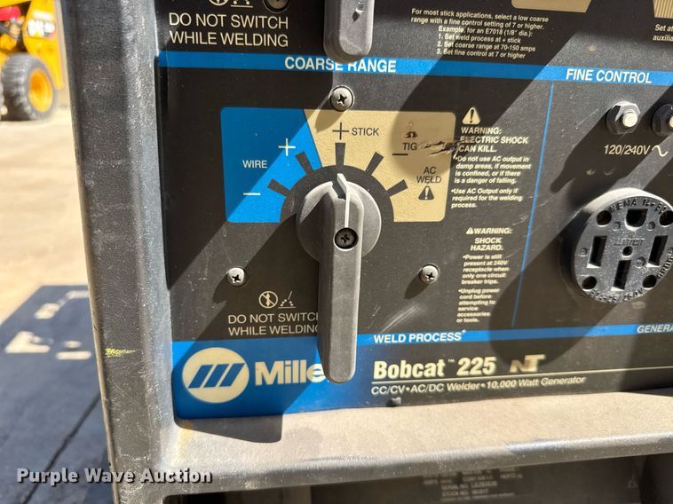 image for item DY0247 Miller Bobcat 225 NT welder/generator