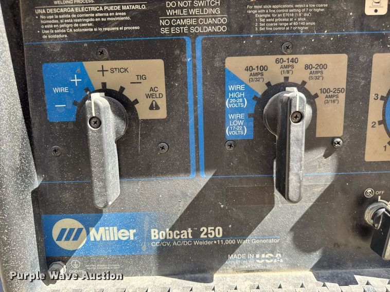 image for item DY0248 Miller Bobcat 250 welder/generator
