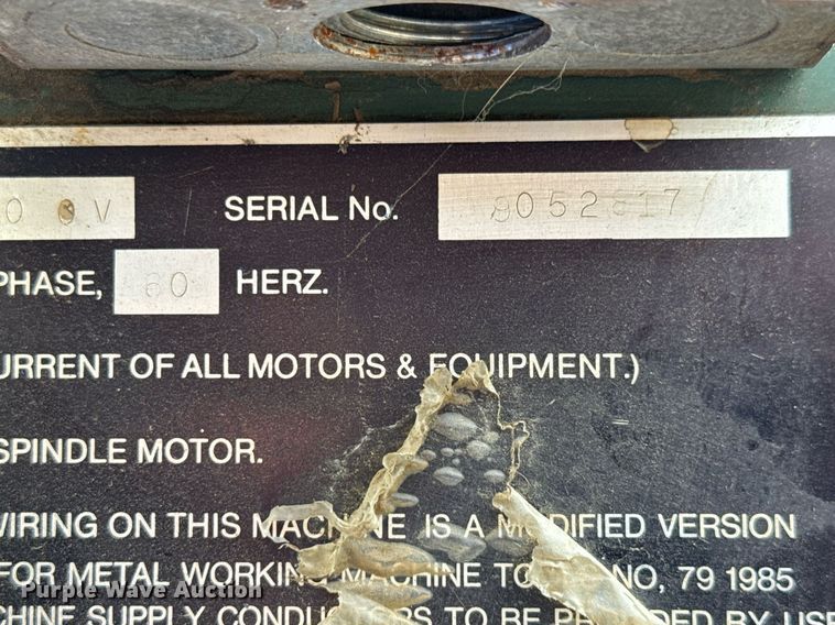 image for item DY0288 Doall GPM-30O OV milling machine