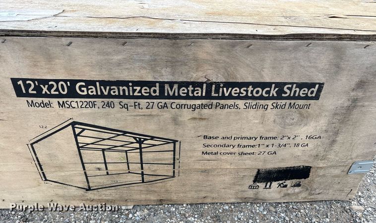 image for item DY0721 Valley Pioneer MSC1220F livestock shed