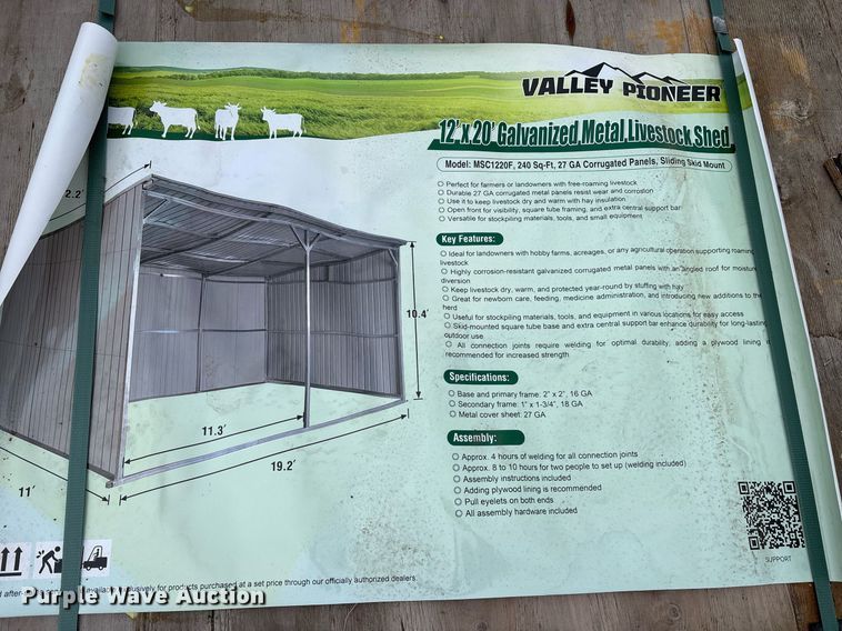 image for item DY0721 Valley Pioneer MSC1220F livestock shed