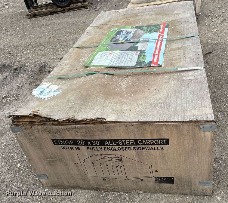 image for item DY0724 2024 Valley Pioneer MSC2030F steel carport