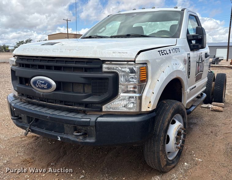 image for item DY2491 2021 Ford F550 Super Duty XL truck cab and chassis