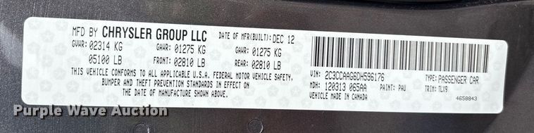 image for item DY2528 2013 Chrysler 300 