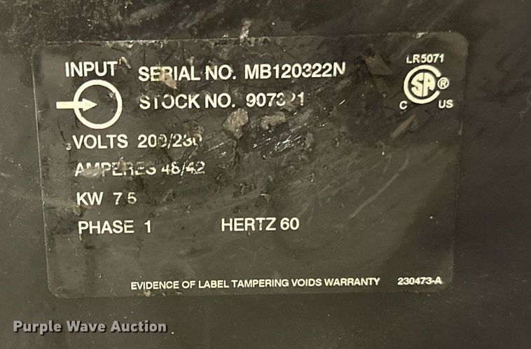 image for item EB2708 (2) Miller Millermatic welders