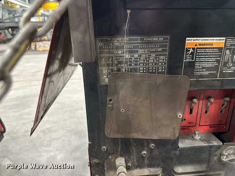 image for item EB2709 (2) Lincoln Power MIG 255 welders